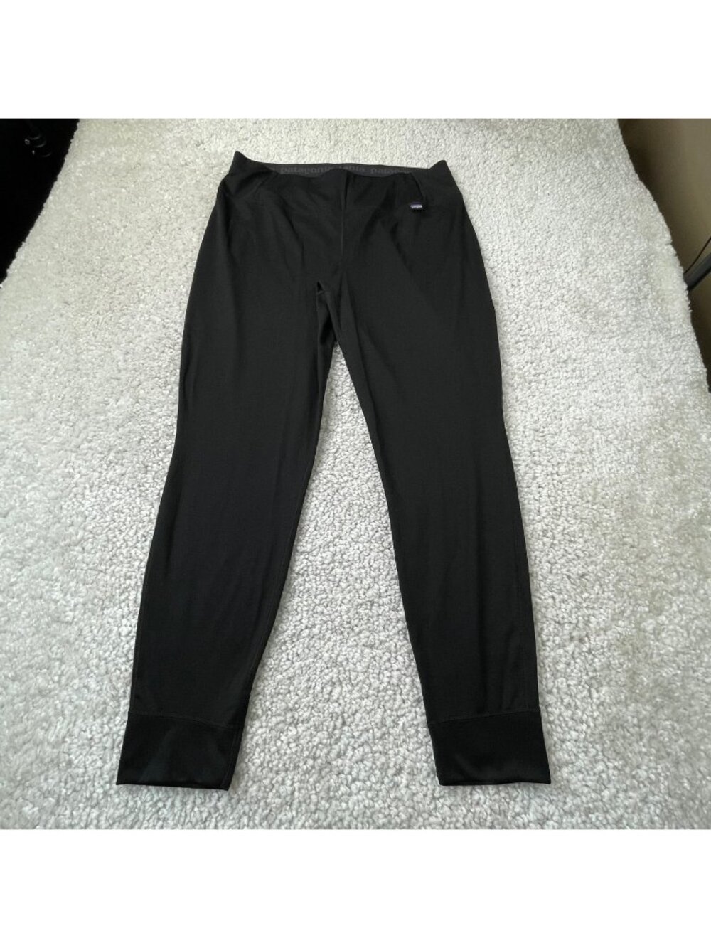 Patagonia Midweight Capilene Baselayer Legging Bottom Black Womens XL